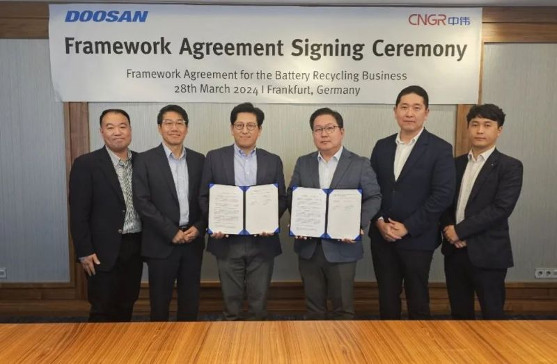BetVictor苇德股份与Doosan Recycling Solution签订框架协议，联手探索电池回收领域